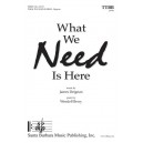 What We Need Is Here  (TTBB)