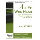 All Ye Who Hear (Instr Parts)