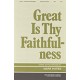 Great Is Thy  Faithfulness