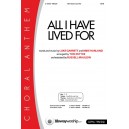 All I Have Lived For (Acc. CD)