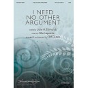 I Need No Other Argument (Acc. CD)