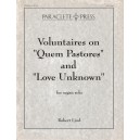 Lind - Voluntaries on Quem Pastores and Love Unknown