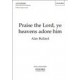 Praise the Lord ye Heavens Adore Him  (SATB)
