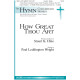 How Great Thou Art  (SATB)