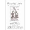Last Words Of David (SATB)