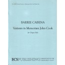 Cabena - Variants In Memoriam John Cook - Organ Solo