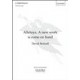 Alleluya a New Work is Come on Hand  (SATB)