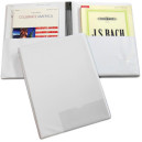 Choral Folder (9 x 12 - Elastic Stays/Pockets - White)