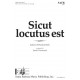 Sicut locutus est (SATB)