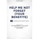 Help Me Not Forget (Your Benefits) (Acc. CD)