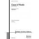 Canon of Thanks (2-pt or 3-Pt)