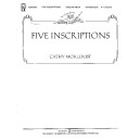 Five Inscriptions (5-7 Octaves) *POD*