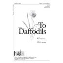 To Daffodils (SATB)