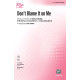 Don't Blame It on Me (Acc. CD)