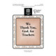 We Thank You God for Teachers (Intergenerational Choirs)