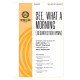 See, What a Morning (SATB)
