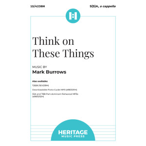 Think on These Things (S(S)A a cappella)