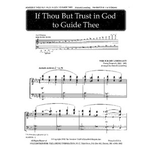 If Thou But Trust in God to Guide Thee (4-5 Octaves) *POD*