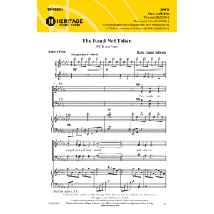 The Road Not Taken (SATB)