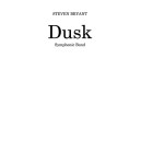 Dusk (Score and Parts) *POD*