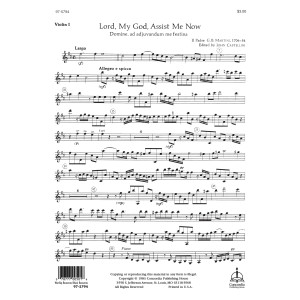 Lord, My God, Assist Me Now / Domine, ad adjuvandum me (Violin 1)